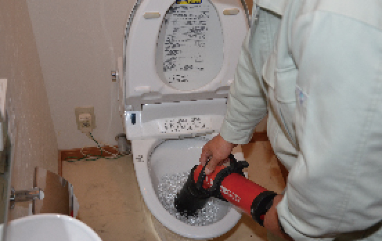 トイレのつまり抜き